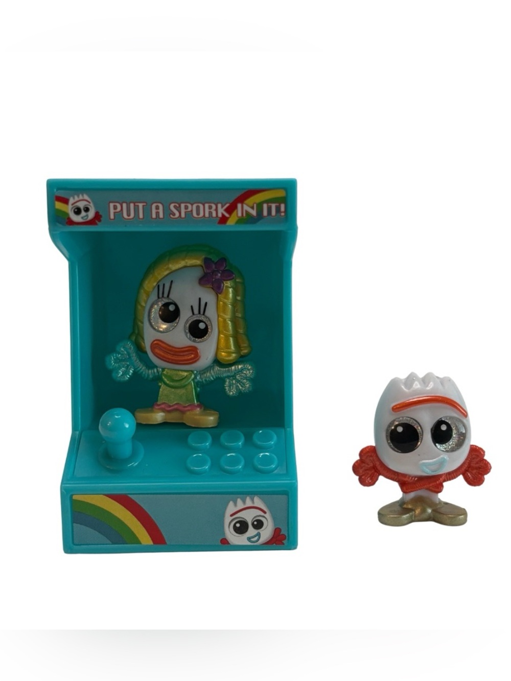 Forky and Karen Doorables with Arcade Stand